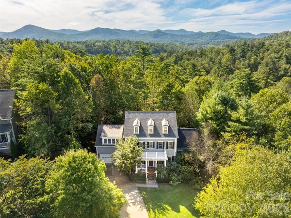 a view of a city with mountain