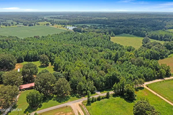 a view of a city with a lake view