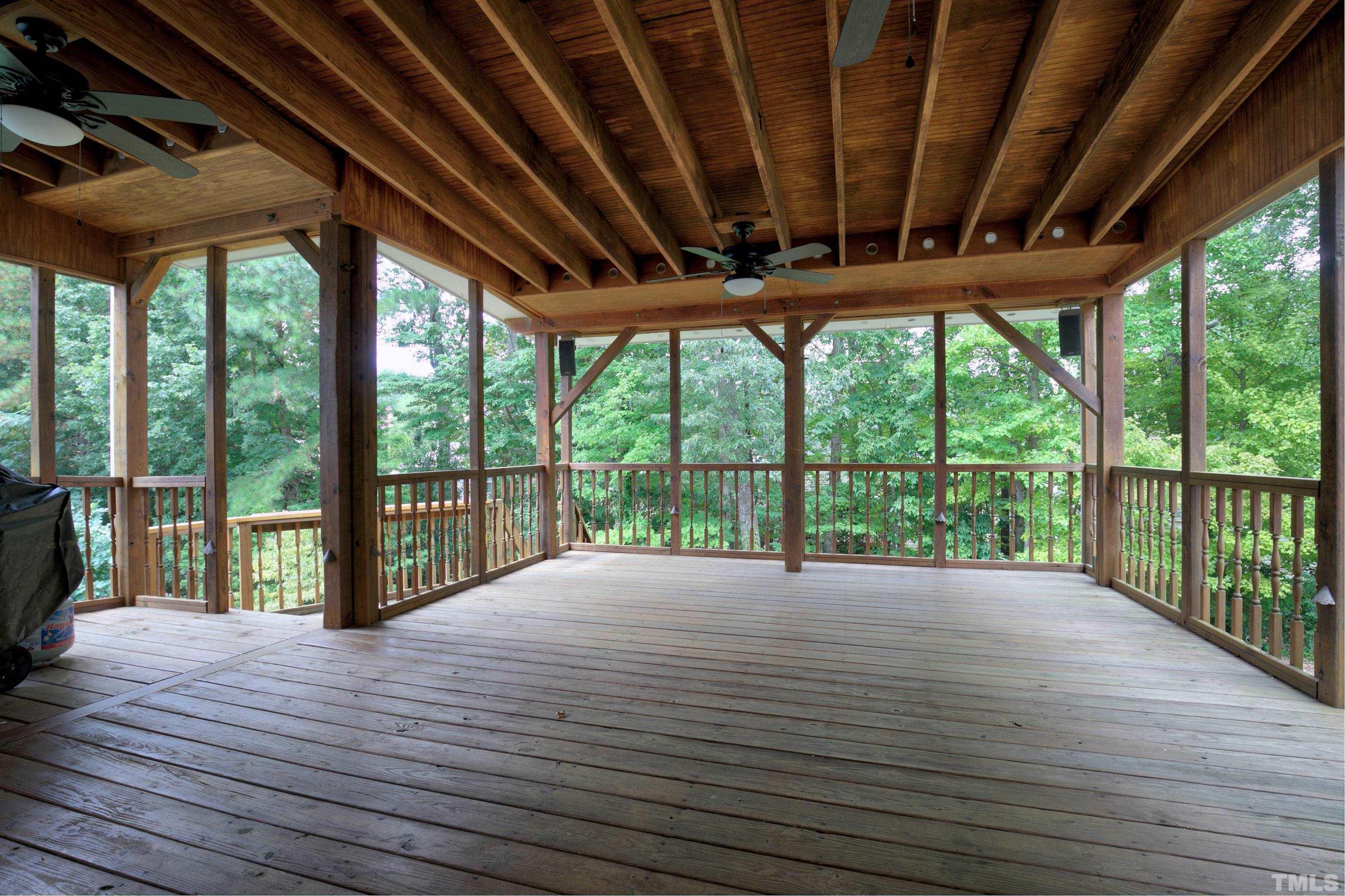 117 Trailing Oak Cary, NC 27513 - Photo 24 of 32 a view of porch with wooden floor and outdoor space