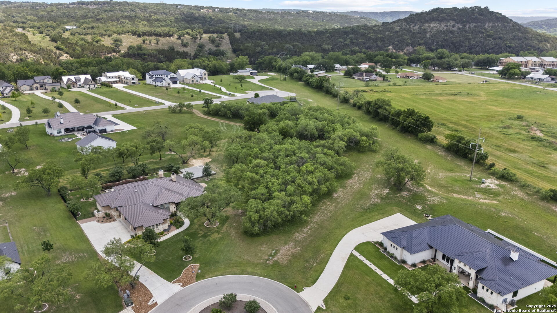 831 Wade Road New Braunfels, TX 78132 - Photo 10 of 35 an aerial view of residential houses with outdoor space and river