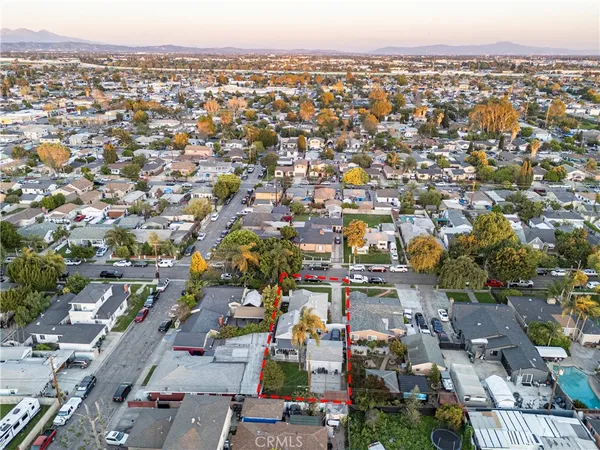 an aerial view of a city