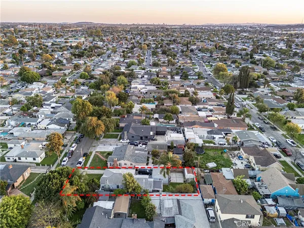 an aerial view of a city