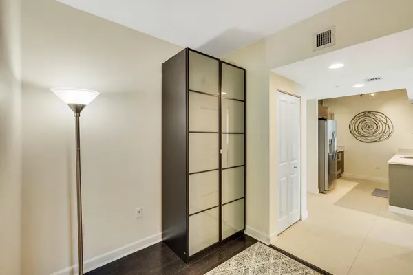 a view of a building with a outdoor space