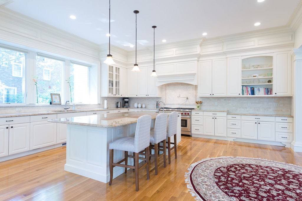139 Arnold Road Newton, MA 02459 - Photo 4 of 30 a large kitchen with cabinets