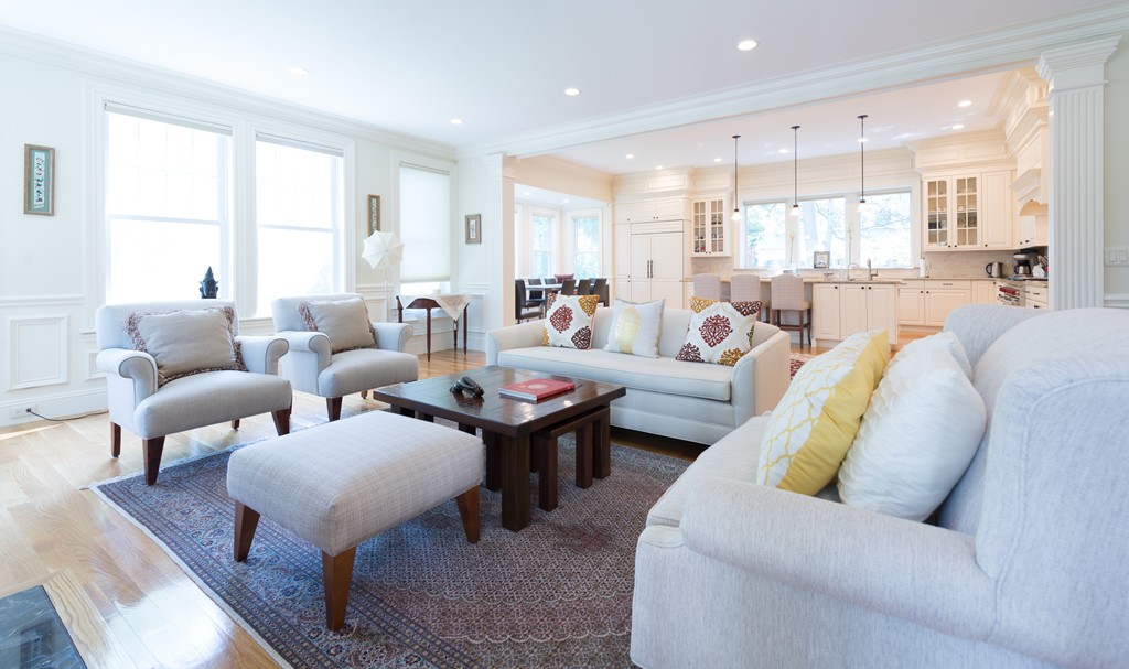 139 Arnold Road Newton, MA 02459 - Photo 7 of 30 a living room with furniture and a large window