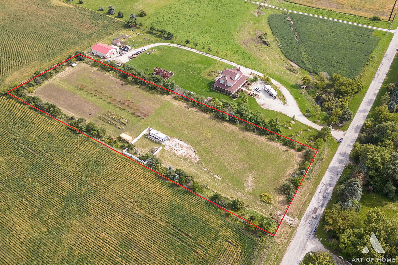 11702 West Pauling Road Manhattan, IL 60442 - Photo 6 of 18 an aerial view of a house