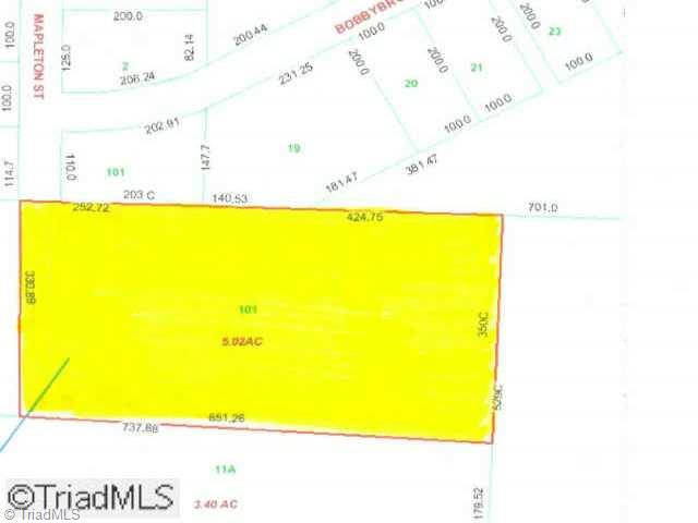 0 Mapleton Street Clemmons, NC 27012 - Photo 1 of 1 Exterior Front. 0 Mapleton Street - 5 Acres of land