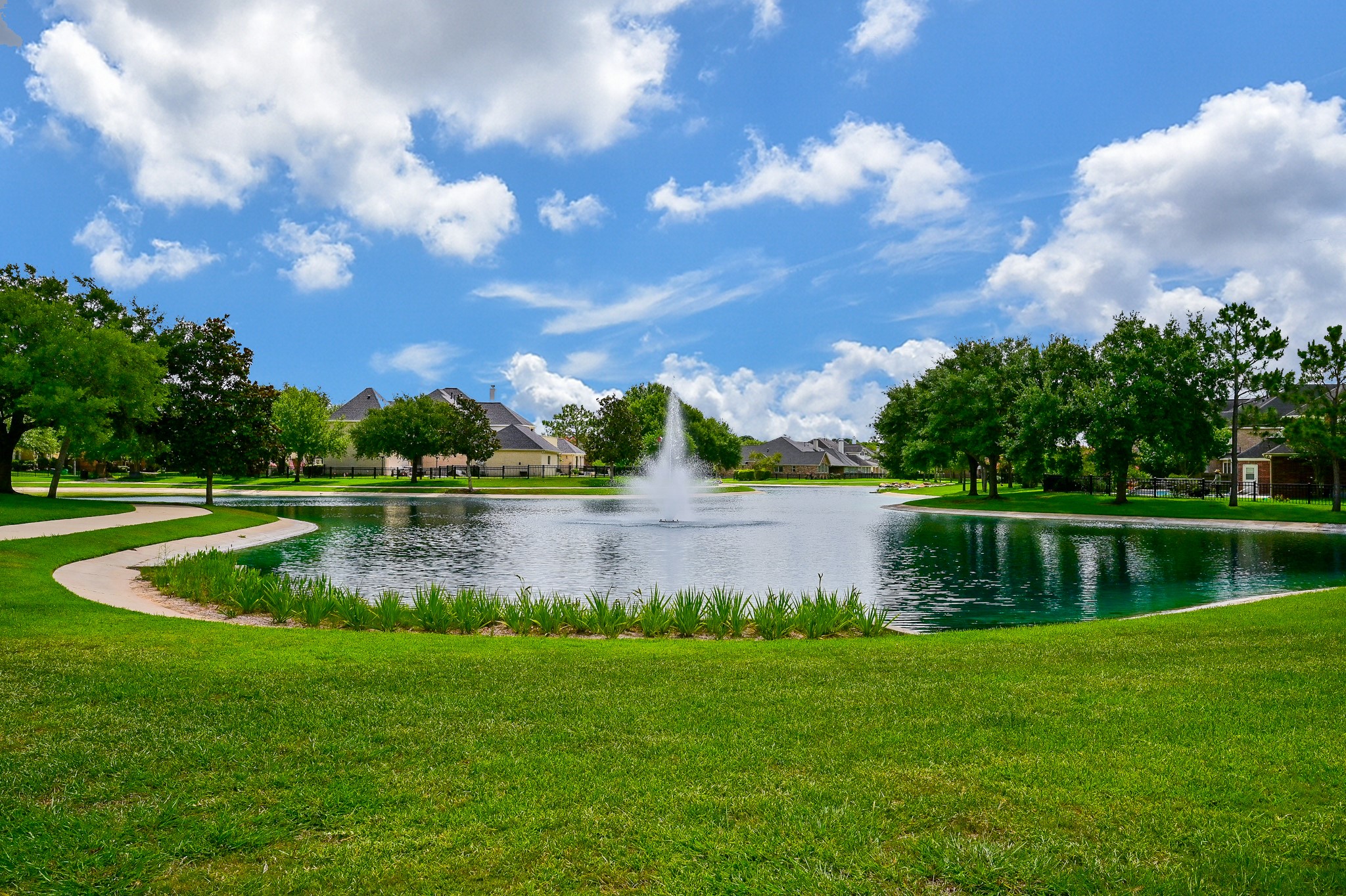 7218 Spring Run Lane Katy, TX 77494 - Photo 37 of 49 a view of lake with green space