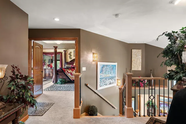 a living room with lots of furniture and garden