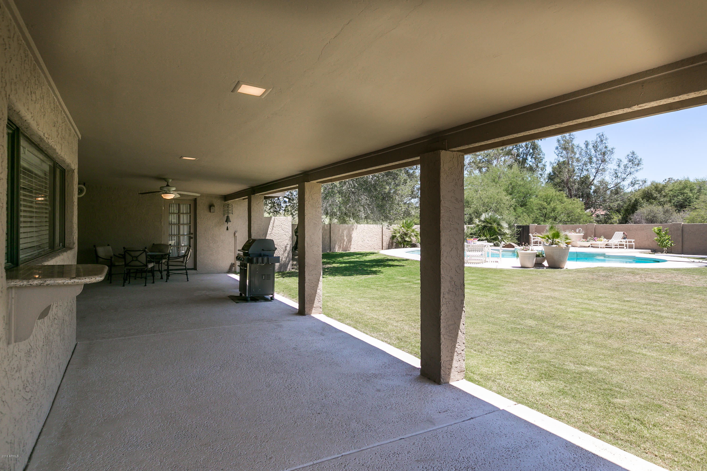 5017 East Mountain View Road Paradise Valley, AZ 85253 - Photo 20 of 24 Back Covered Patio