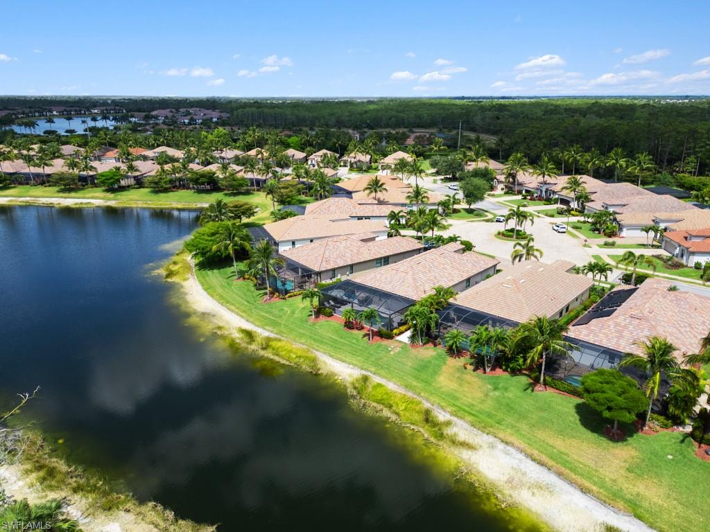 9522 Piacere Way Naples, FL 34113 - Photo 26 of 48 Drone / aerial view with a water view and a residential view
