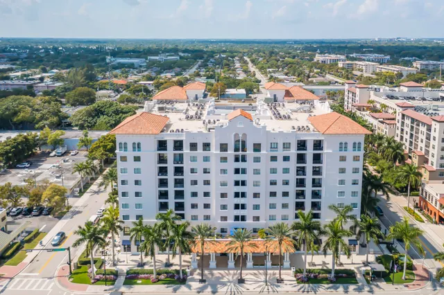 a view of a city with tall buildings
