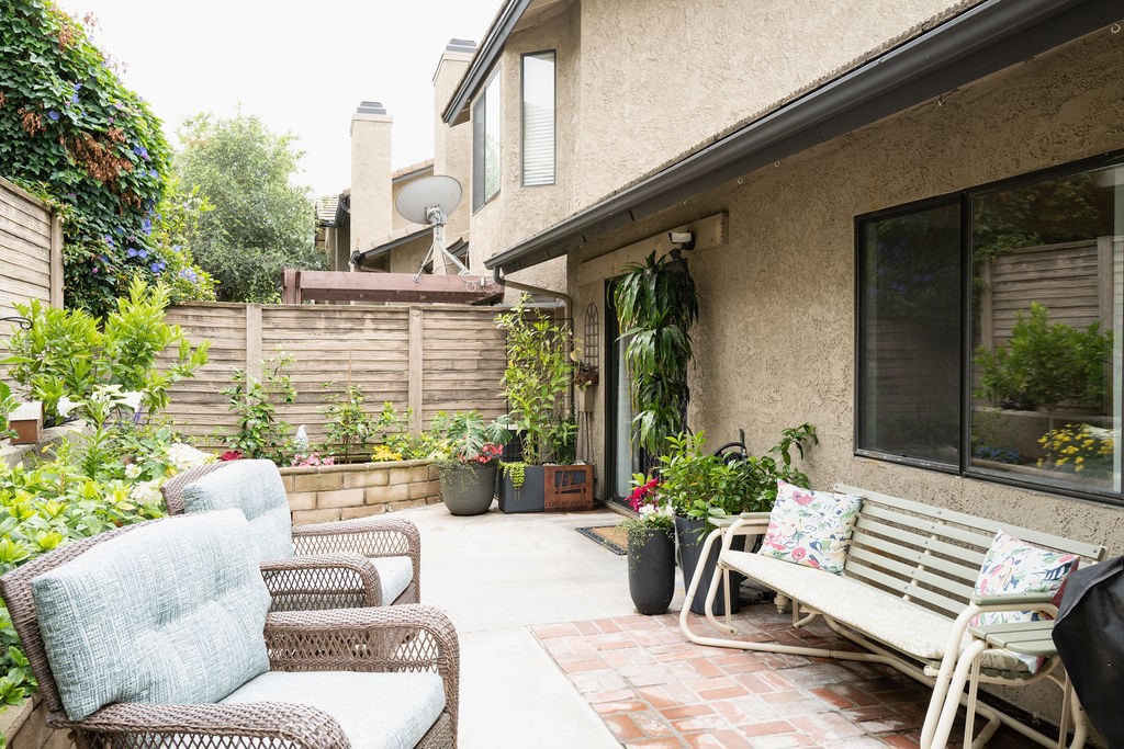 1917 Cobblefield Way Glendora, CA 91740 - Photo 32 of 45 a view of a patio with couches table and chairs and potted plants