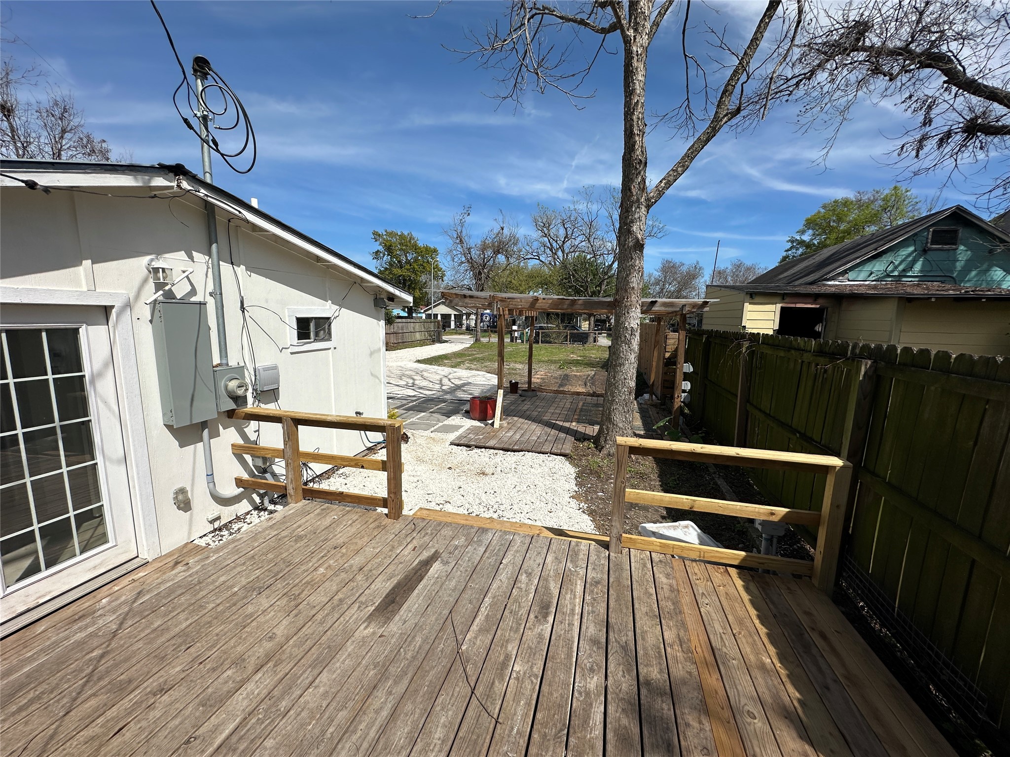 4109 Edison Street Houston, TX 77009 - Photo 5 of 8 a deck view with a seating space