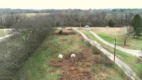 a view of a lake in middle of the town