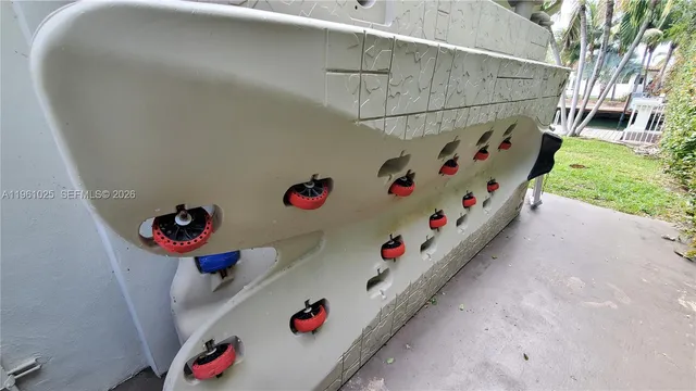 an aerial view of a house with a lake view