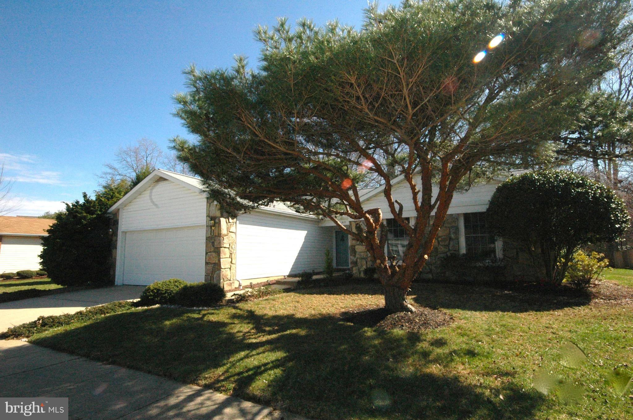 a view of a house with yard and tree s