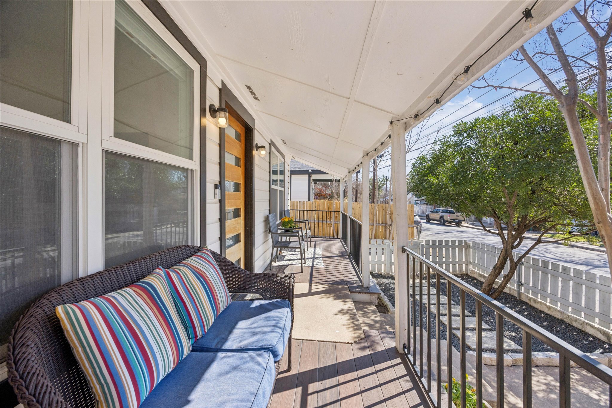 2306 Santa Maria Street Austin, TX 78702 - Photo 16 of 17 a view of a balcony with furniture