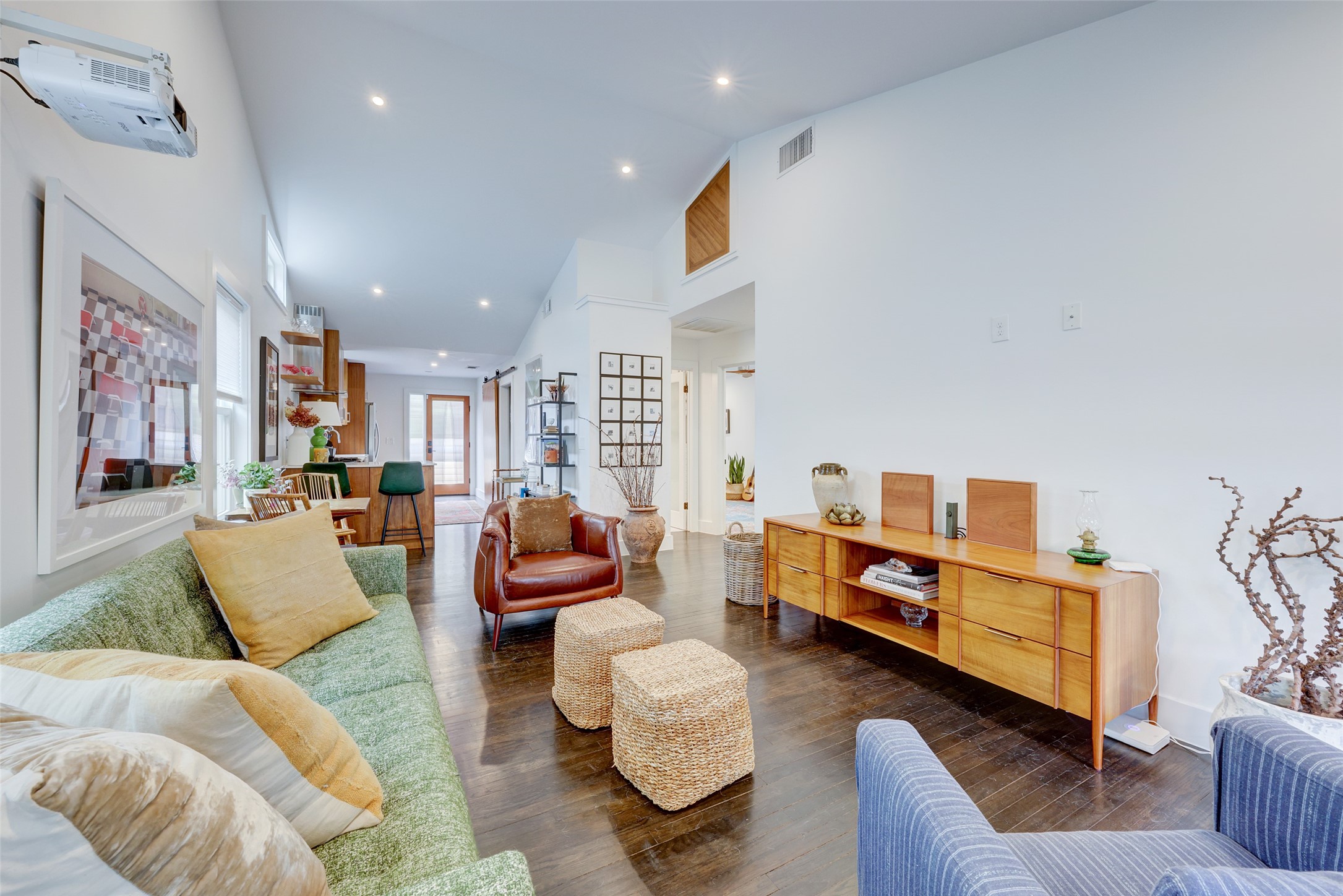 2306 Santa Maria Street Austin, TX 78702 - Photo 3 of 17 a living room with furniture and a couch