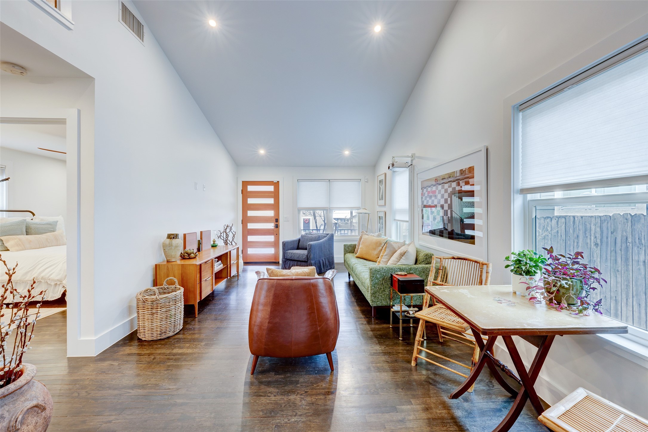 2306 Santa Maria Street Austin, TX 78702 - Photo 4 of 17 a living room with furniture and wooden floor