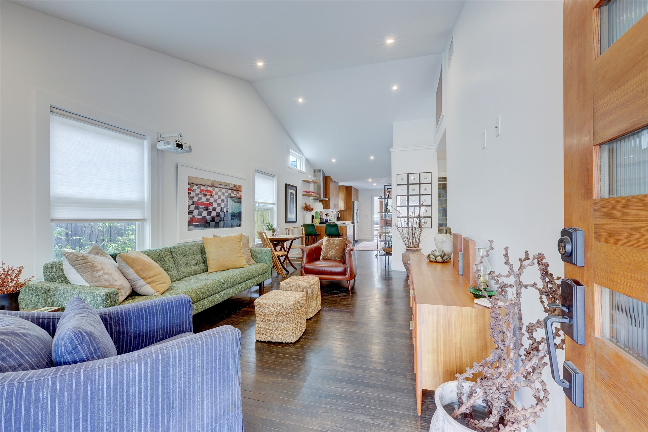 2306 Santa Maria Street Austin, TX 78702 - Photo 7 of 17 a living room with furniture and a wooden floor