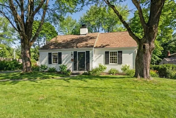 a house view with a garden space