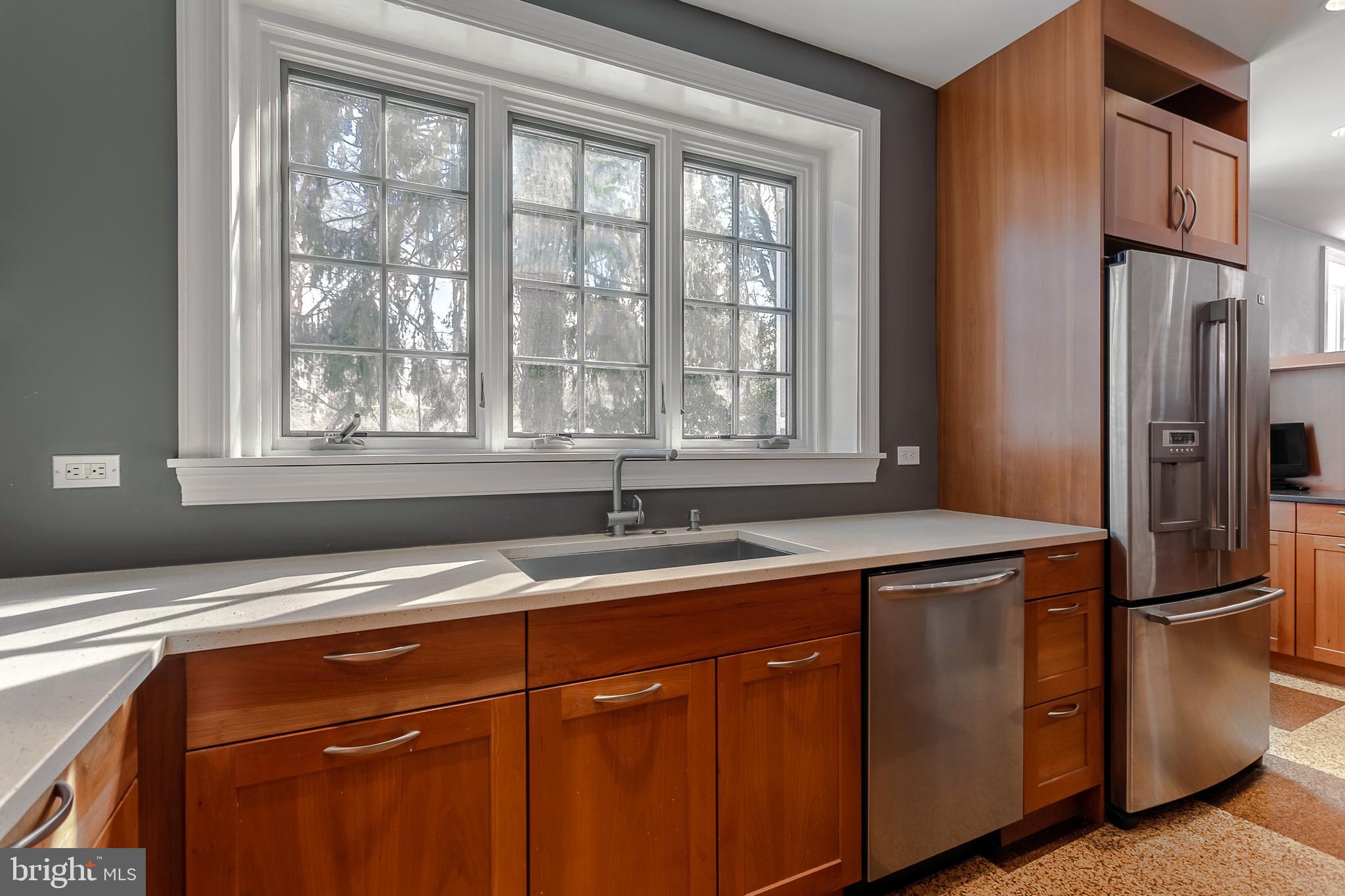 401 Baird Road Merion Station, PA 19066 - Photo 21 of 59 Kitchen windows, sink and stainless appliances