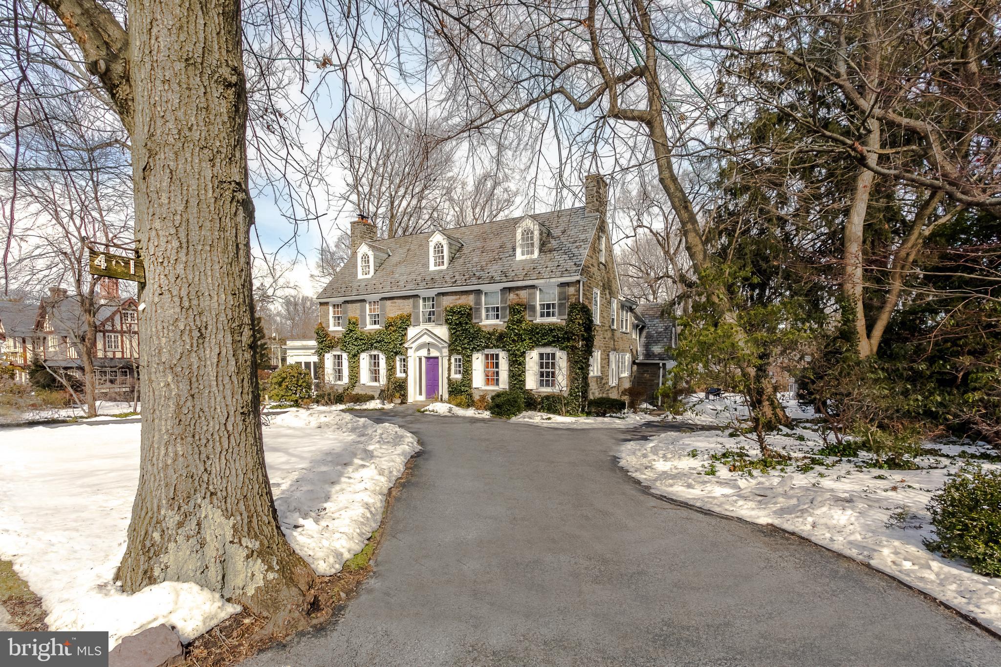 401 Baird Road Merion Station, PA 19066 - Photo 59 of 59 Circular driveway with plenty of parking