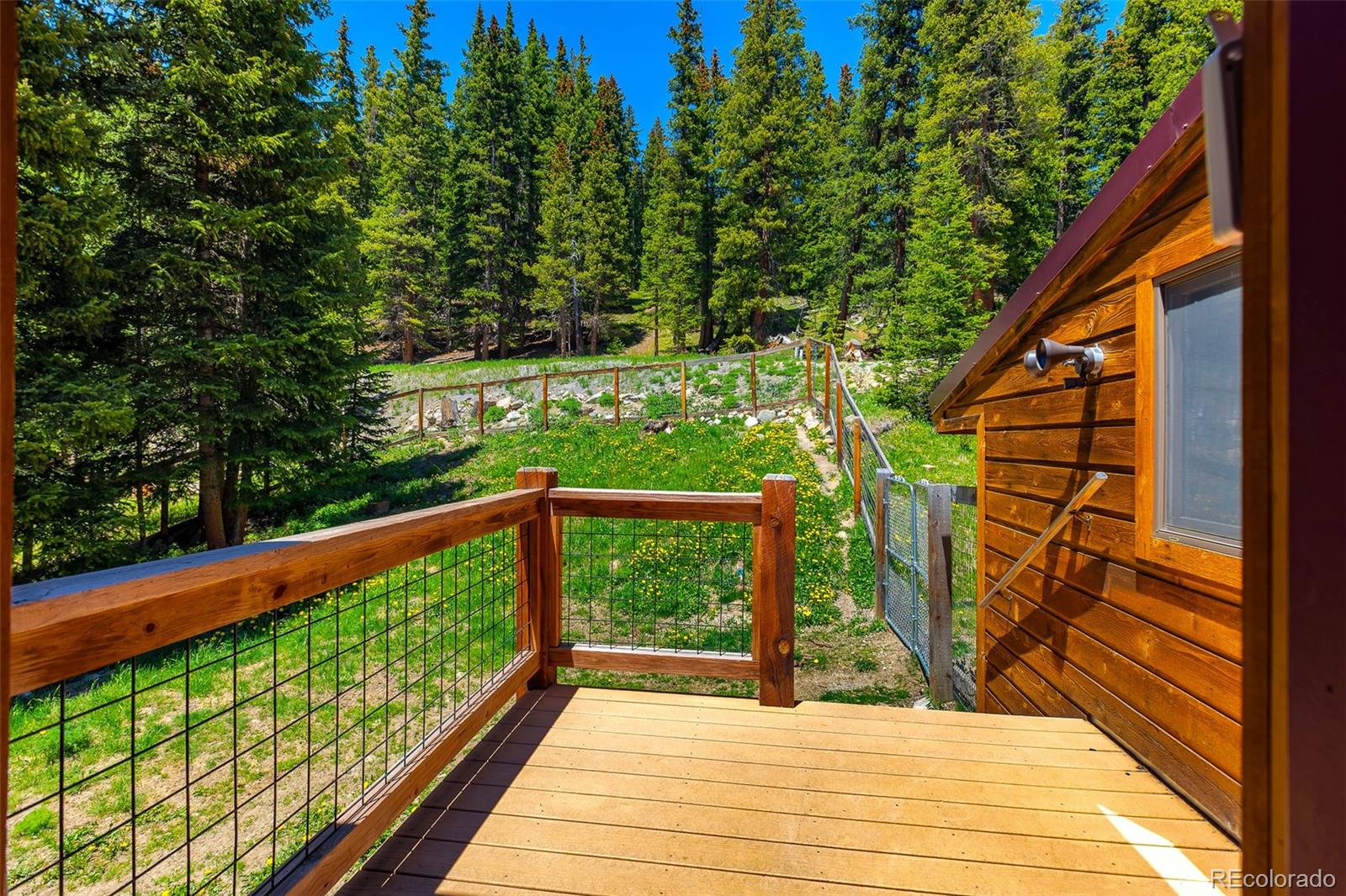 60 Jackson Alma, CO 80420 - Photo 28 of 49 a view of balcony with wooden floor and fence