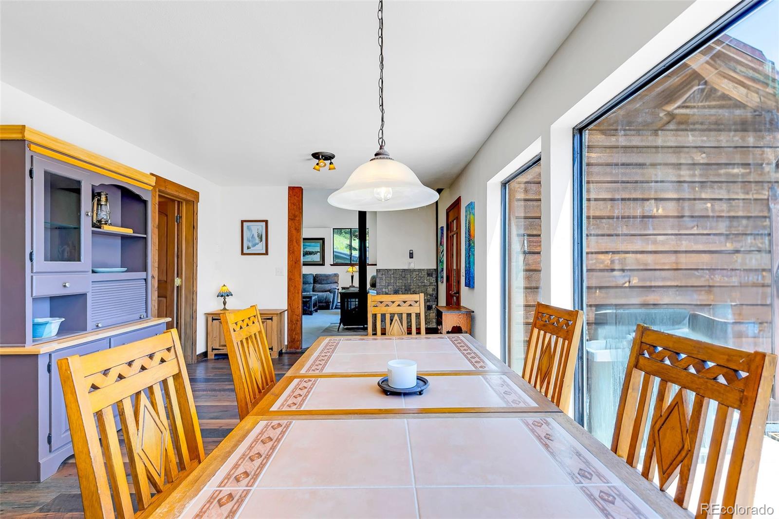 60 Jackson Alma, CO 80420 - Photo 46 of 49 a view of an chairs and table in the balcony