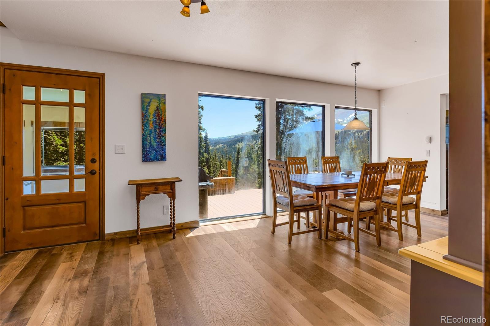 60 Jackson Alma, CO 80420 - Photo 8 of 49 a view of a dining room with furniture window and wooden floor