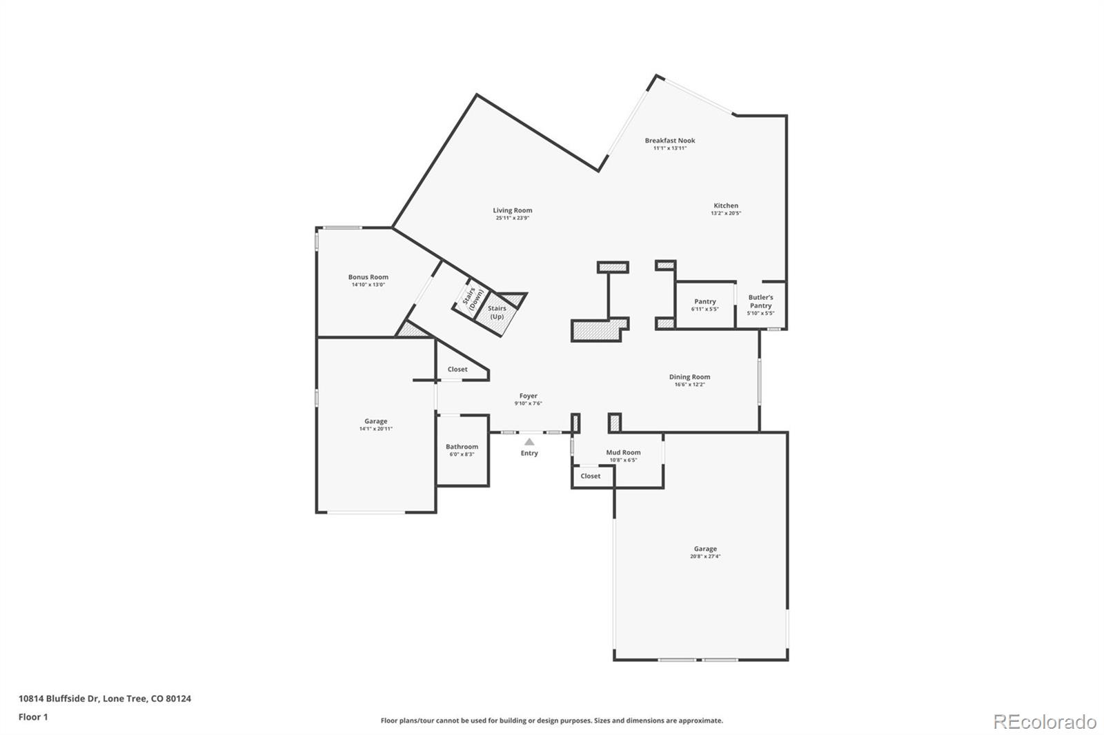 10814 Bluffside Drive Lone Tree, CO 80124 - Photo 50 of 50 a picture of floor plan