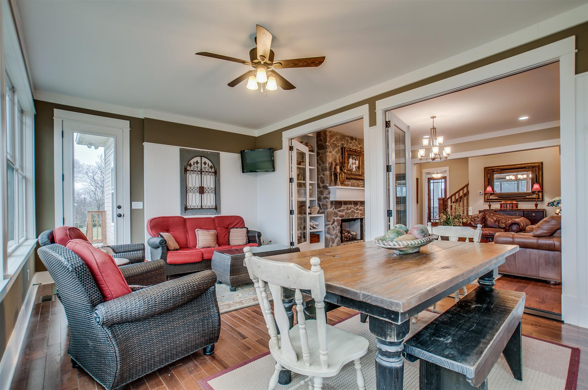 2533 Belle Brook Drive Franklin, TN 37067 - Photo 11 of 30 a view of a dining room with furniture and a chandelier