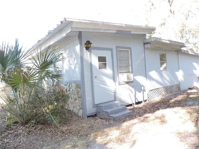 a backyard of a house