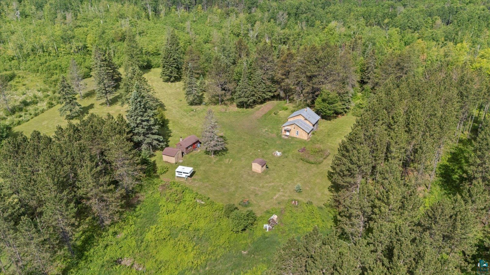 480 Rikala Brimson, MN 55602 - Photo 6 of 38 Aerial view of property and surrounding area with a heavily wooded area
