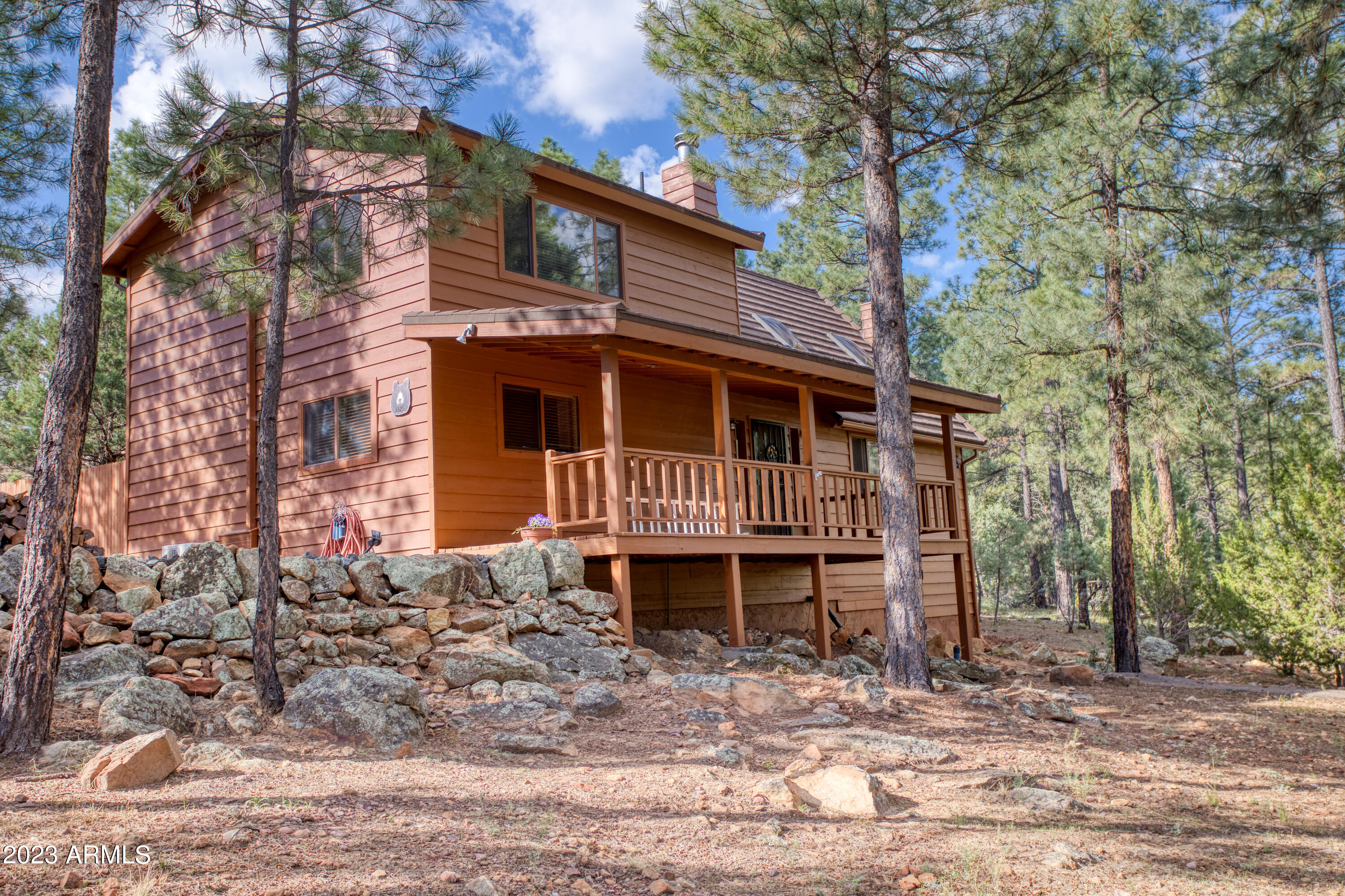 2282 Lindberg Road Overgaard, AZ 85933 - Photo 16 of 30 View of the Front of the Cabin