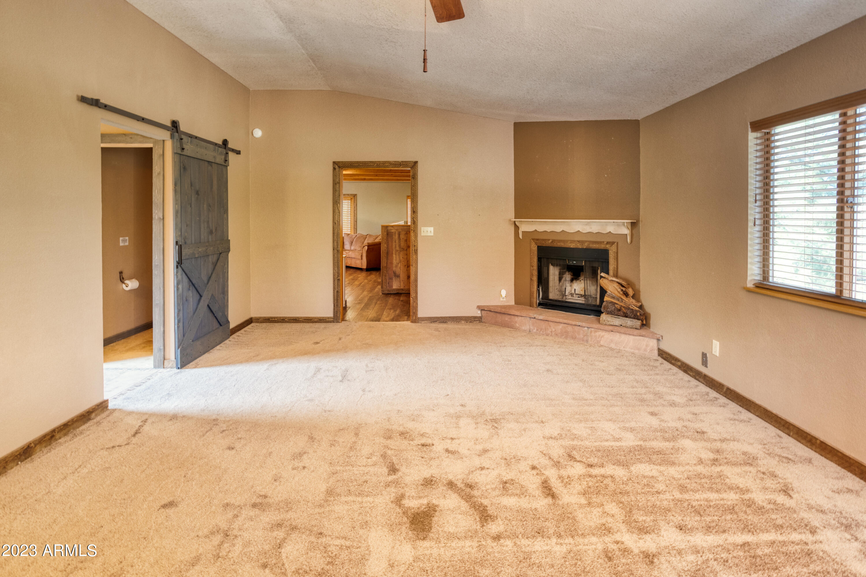 2282 Lindberg Road Overgaard, AZ 85933 - Photo 10 of 30 Primary Bedroom w fireplace