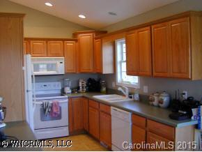 77 Hampton Road Leicester, NC 28748 - Photo 6 of 9 a kitchen with stainless steel appliances granite countertop a stove a sink and a microwave