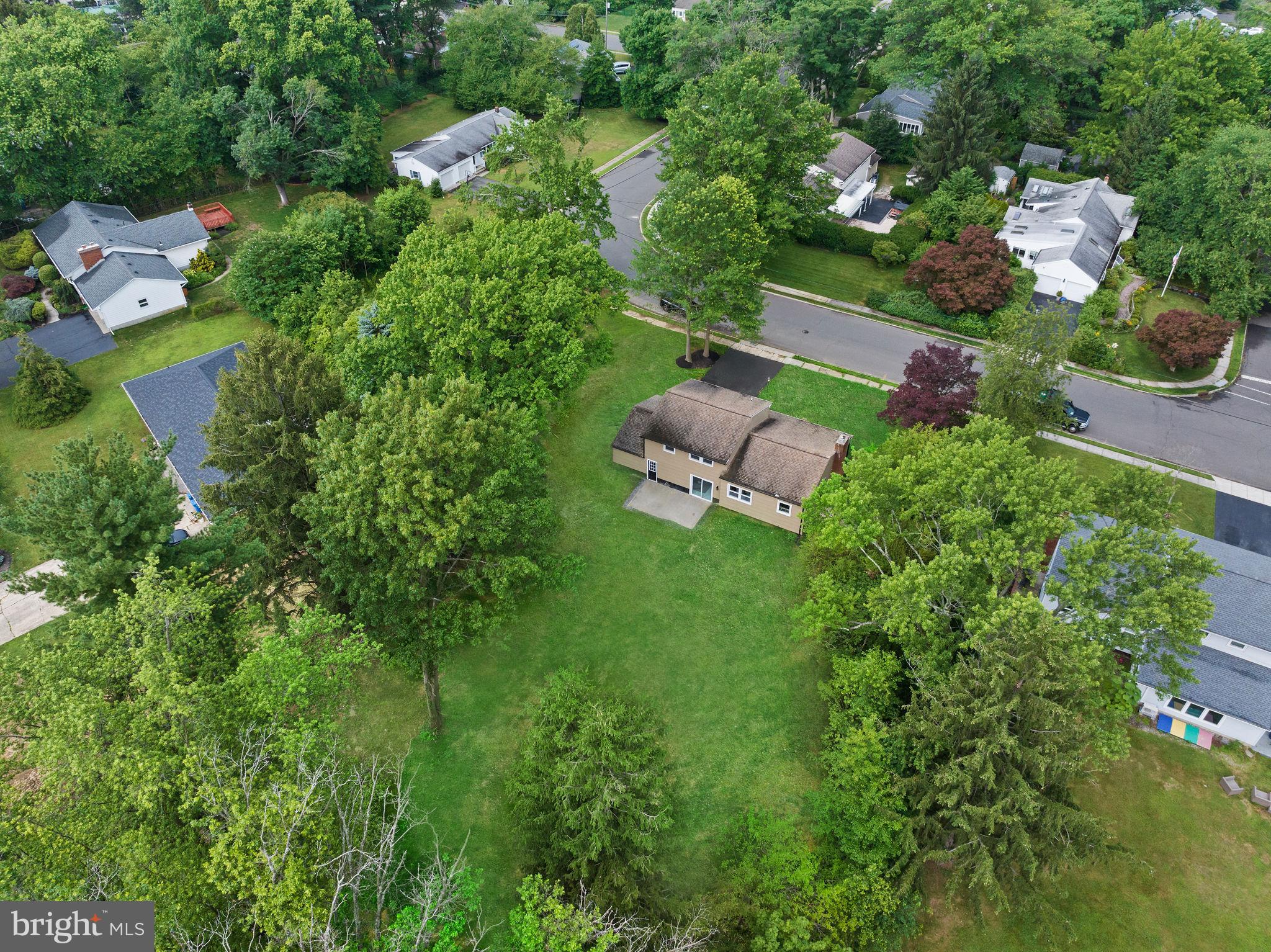 6 Ryan Road Cranbury, NJ 08512 - Photo 31 of 44 an aerial view of residential house with outdoor space and trees all around