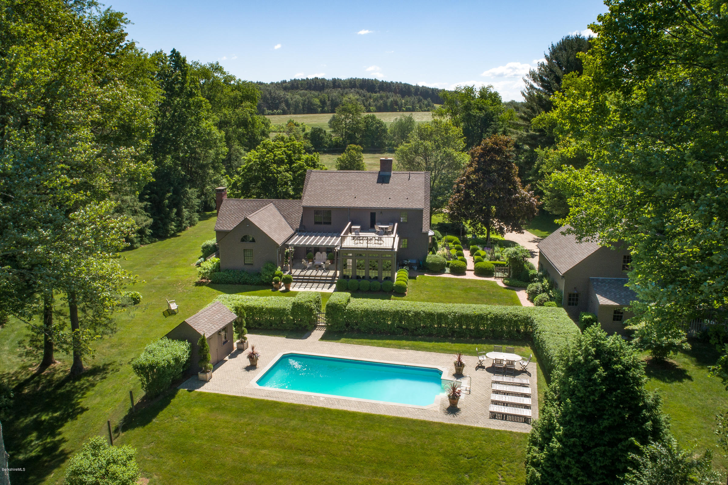 54 Rannapo Road Sheffield, MA 01257 - Photo 28 of 32 27 rear aerial