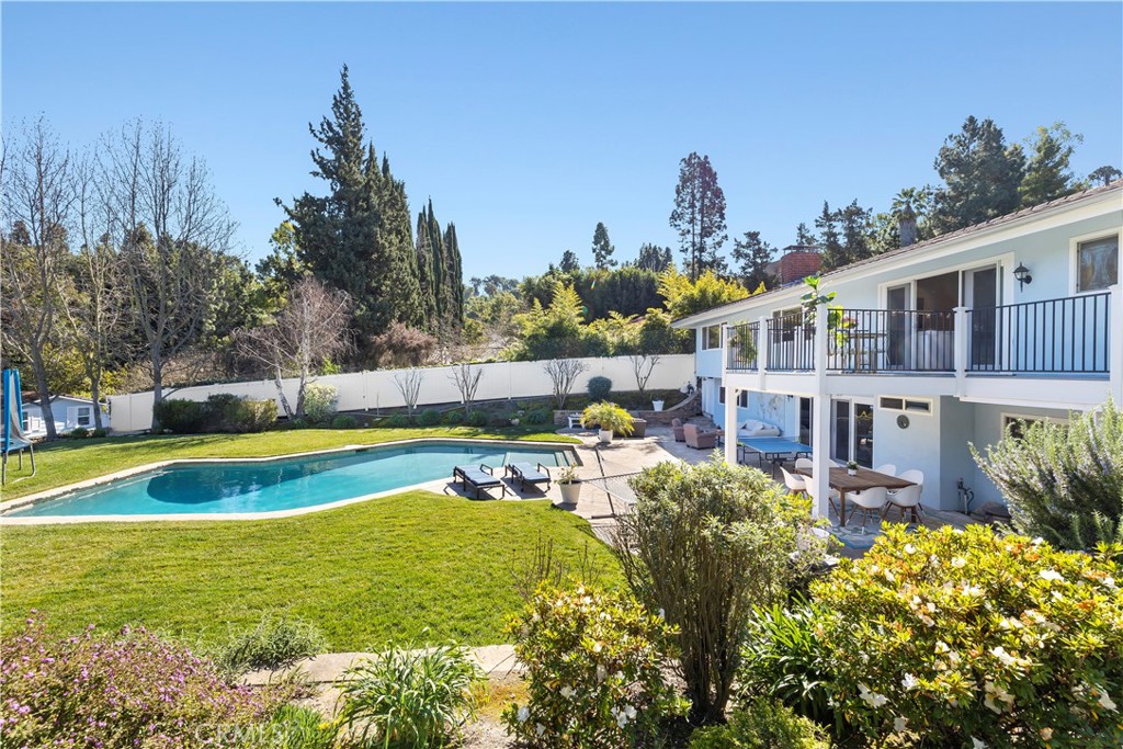 5215 Middlecrest Road Rancho Palos Verdes, CA 90275 - Photo 46 of 53 a view of a house with swimming pool and sitting area