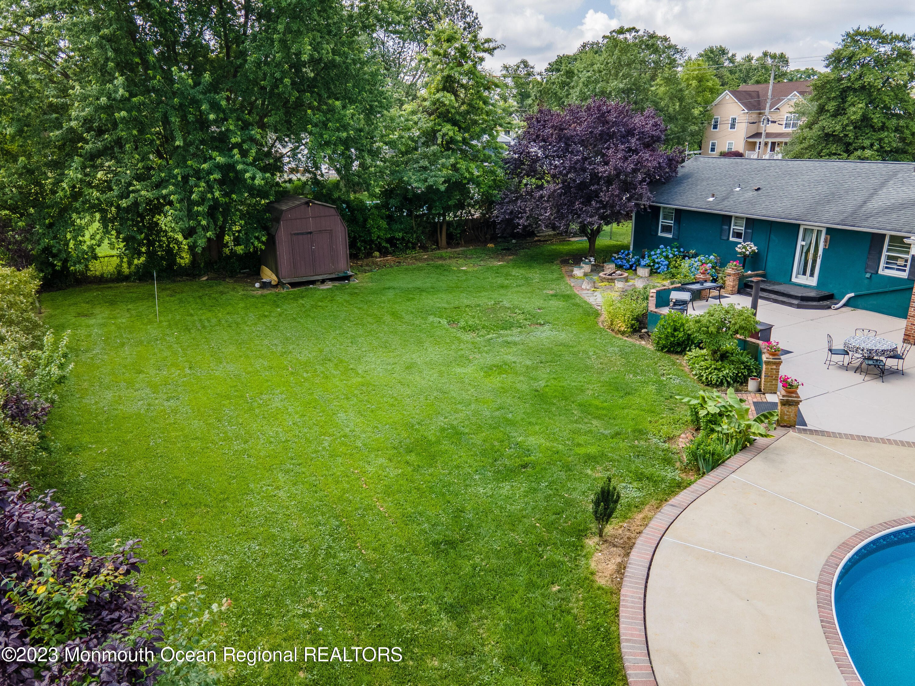489 Branchport Avenue Oceanport, NJ 07757 - Photo 37 of 43 Aerial View Backyard
