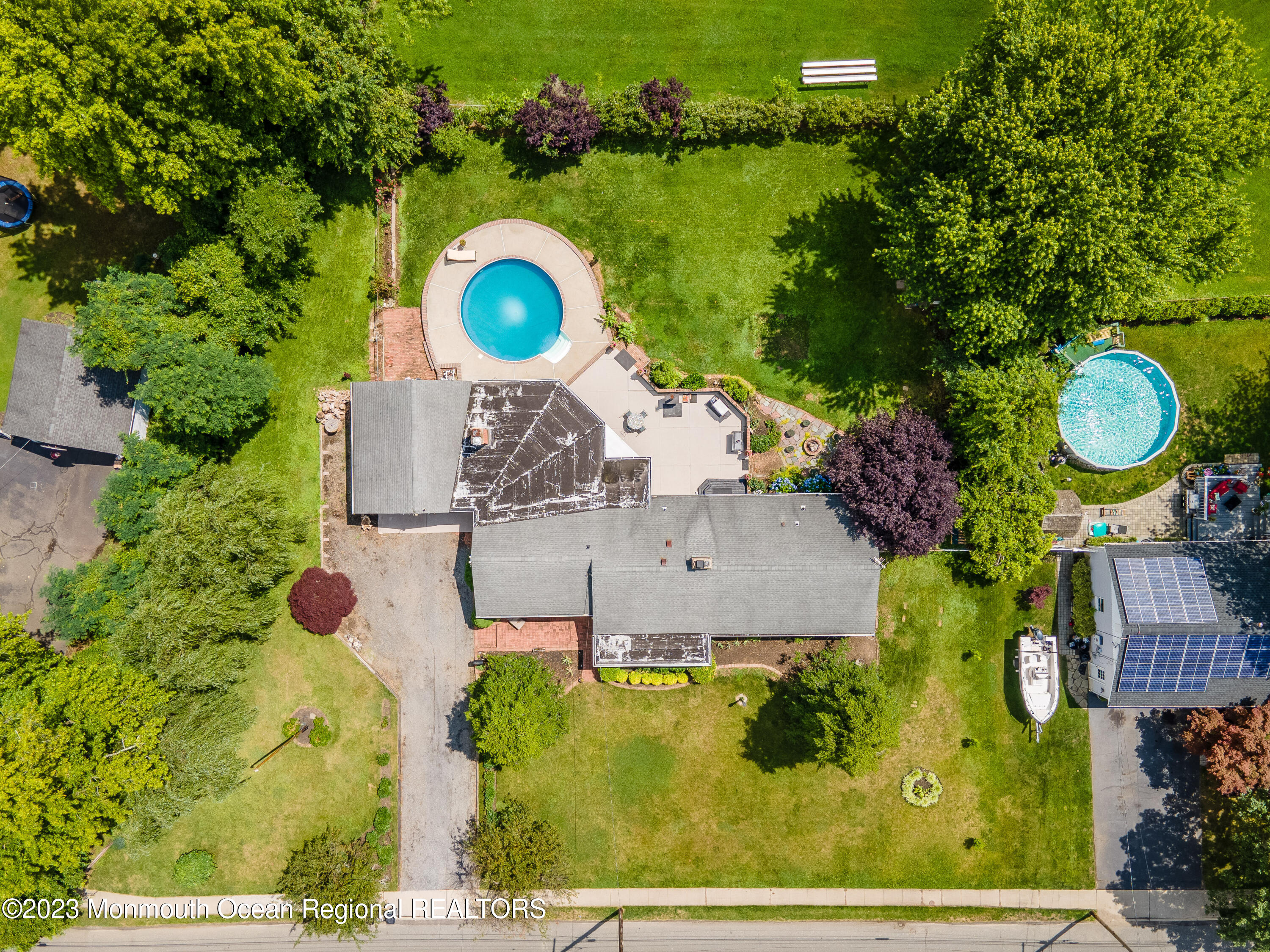489 Branchport Avenue Oceanport, NJ 07757 - Photo 4 of 43 Aerial View Backyard