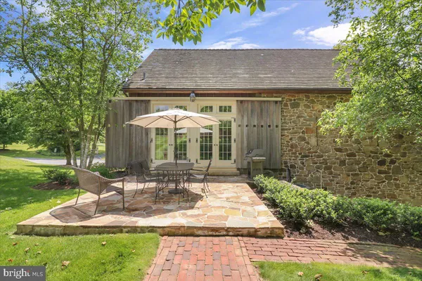 a house view with a garden space