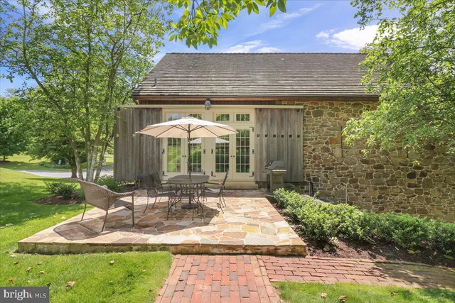 a house view with a garden space