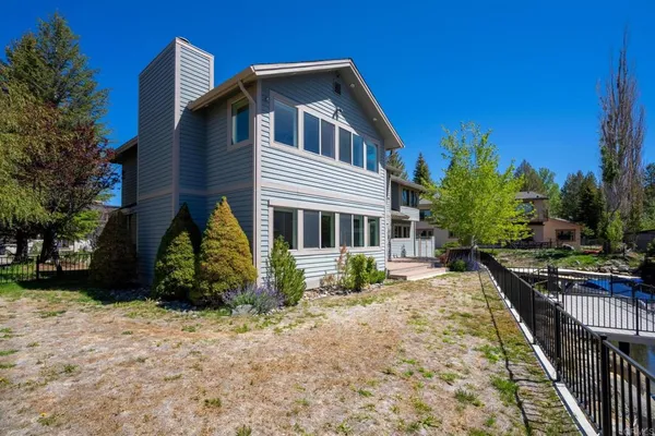a view of a park with slide