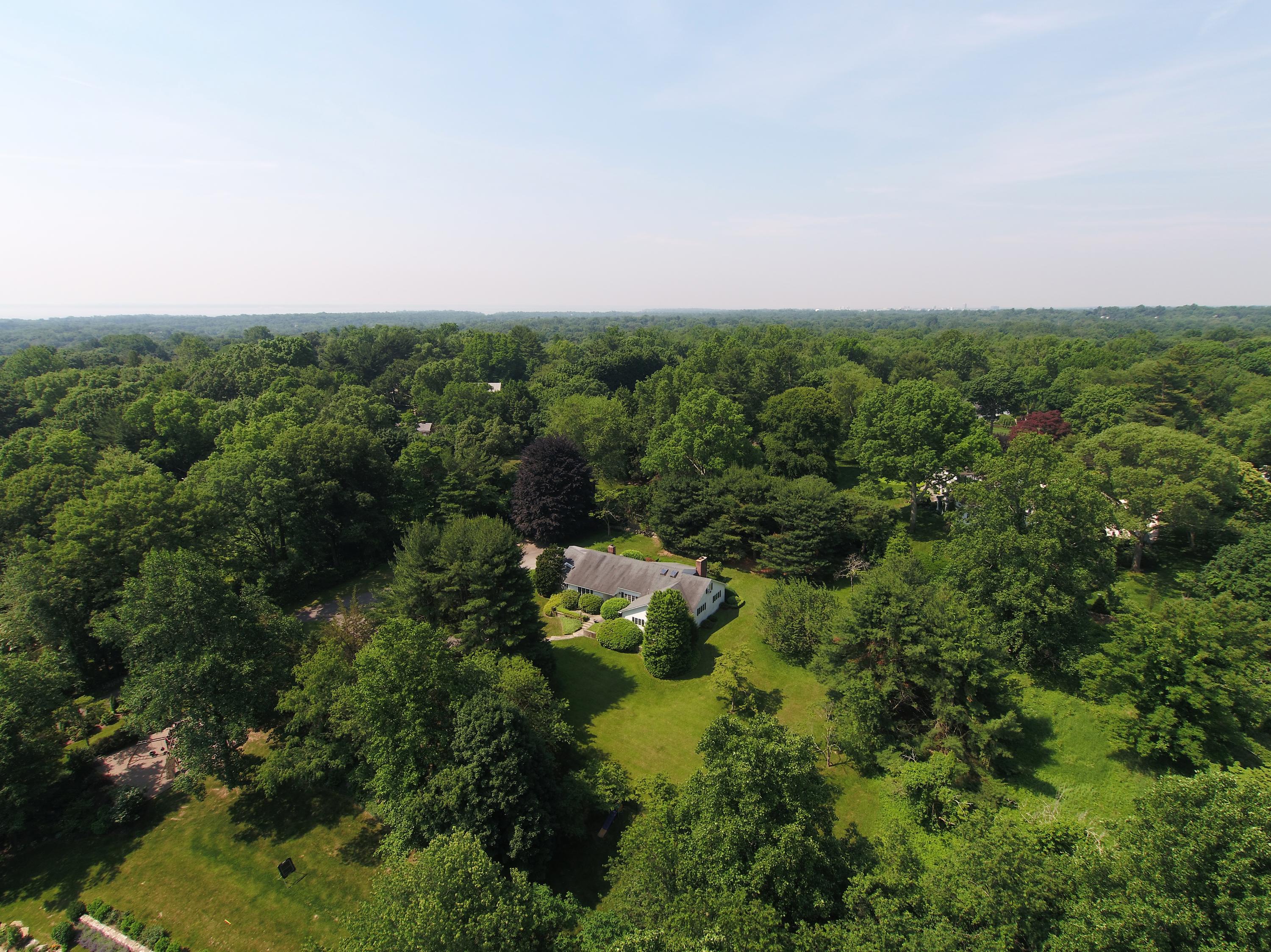65 Maywood Road Darien, CT 06820 - Photo 12 of 14 an aerial view of street and trees