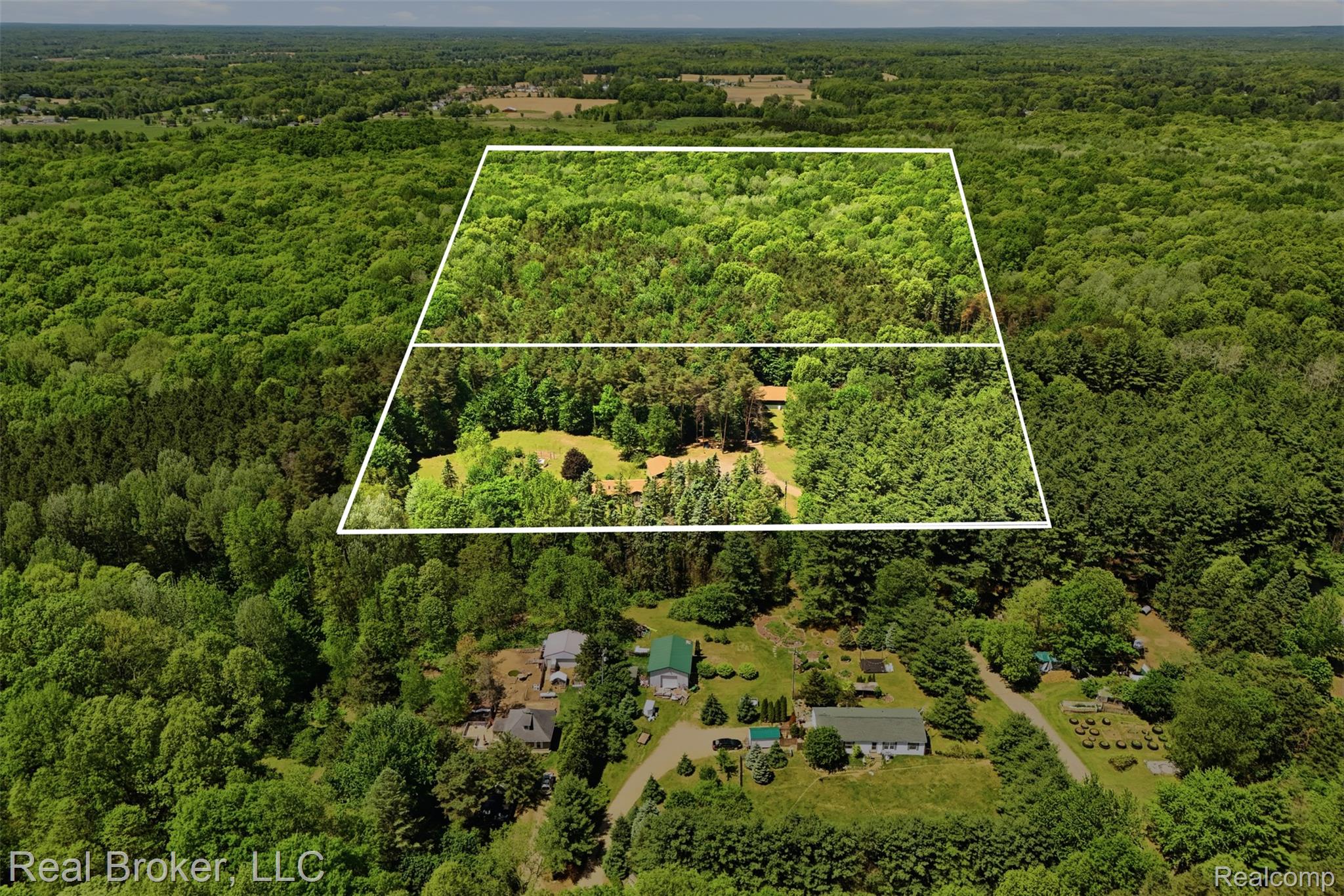 3167 Roods Lake Road Lapeer, MI 48446 - Photo 37 of 38 2 large parcels surrounded by mature trees and state land.