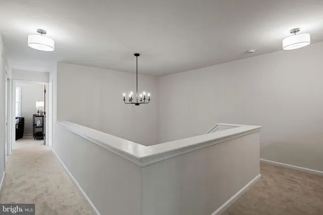 a view of a balcony with wooden floor