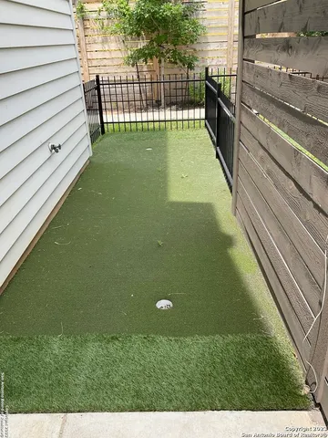 a view of outdoor space deck and kitchen